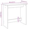 vidaXL Schreibtisch R&auml;uchereiche 80x40x75 cm Holzwerkstoff