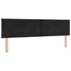 vidaXL Kopfteil Schwarz 180 cm Samt