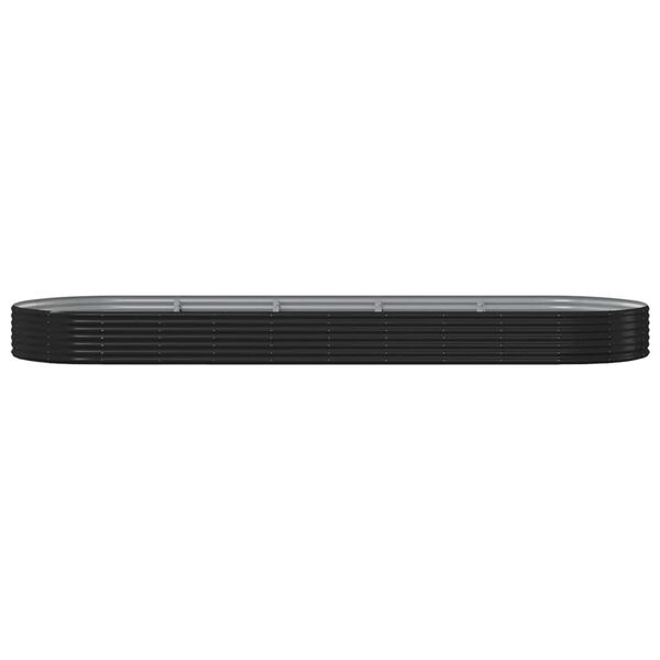vidaXL Hochbeet Verzinkter Stahl 450x140x36 cm Anthrazit