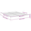 vidaXL Bettgestell ohne Matratze Sonoma-Eiche 200x200 cm Holzwerkstoff