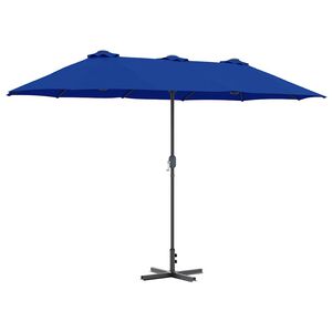 vidaXL Gartensonnenschirm 370 x 197 x 239 cm Polyester und Aluminium