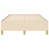 vidaXL Bettgestell ohne Matratze Creme 120x200 cm Stoff