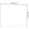 vidaXL Magnettafel Wandmontage Schwarz 80x60 cm Hartglas