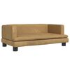 vidaXL Hundebett Braun 80x45x30 cm Samt