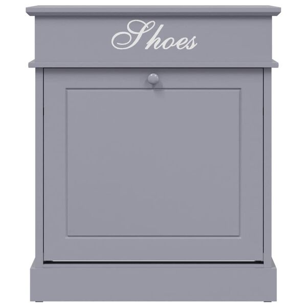 vidaXL Schuhschrank Grau 50 x 28 x 58 cm Paulownia Holz