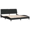 vidaXL Bettgestell ohne Matratze Schwarz 180x200 cm Samt
