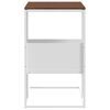 vidaXL Beistelltisch Wei&szlig; 55x36x59,5 cm Holzwerkstoff