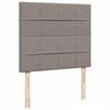 vidaXL Ottoman-Bett mit Matratze Taupe 120x190 cm Stoff