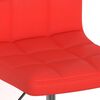 vidaXL Esszimmerst&uuml;hle 2 Stk. Drehbar Rot Kunstleder