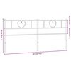 vidaXL Kopfteil Metall Schwarz 180 cm