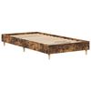 vidaXL Bettgestell ohne Matratze R&auml;uchereiche 100x200 cm Holzwerkstoff