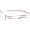 vidaXL Markise Automatisch mit LED Weinrot 500x350 cm