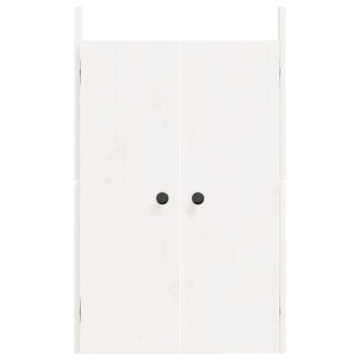 vidaXL Türen für Outdoor-Küche Weiß 50x9x82 cm Massivholz Kiefer