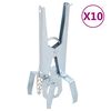 vidaXL Maulwurffallen 10 Stk. Silbern Verzinkter Stahl