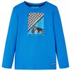 Kinder-Langarmshirt Kobaltblau 128