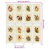 vidaXL Romdivider-Panel Wei&szlig; 212 x 165 cm MDF