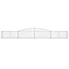 vidaXL Gabionen mit Hochbogen 7 Stk. 400x50x40/60cm Verzinktes Eisen