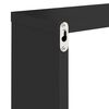vidaXL W&uuml;rfelregale 4 Stk. Schwarz 30x15x30 cm