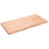 vidaXL Tischplatte Hellbraun 120x60x(2-4)cm Massivholz Eiche Behandelt