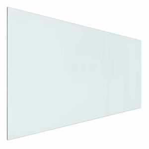 vidaXL Feuerstelle Glasplatte Transparent 100 x 50 cm Glas