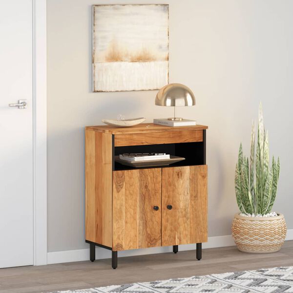 vidaXL Beistelltisch 60x33x75 cm Massivholz Akazie