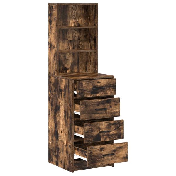 vidaXL Hochboard R&auml;uchereiche 40 x 41 x 135 cm Holzwerkstoff