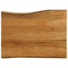 vidaXL Tischplatte mit Baumkante 90x60x2,5 cm Massivholz Mango