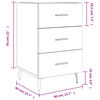 vidaXL Nachttisch Sonoma-Eiche 40x40x66 cm Holzwerkstoff