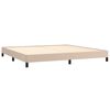 vidaXL Bettgestell Cappuccino-Braun 200x200 cm Kunstleder