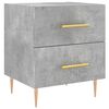 vidaXL Nachttisch Betongrau 40x35x47,5 cm Holzwerkstoff