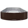 vidaXL Hochbeet Verzinkter Stahl 523x140x36 cm Braun