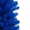 vidaXL K&uuml;nstlicher Weihnachtsbaum Beleuchtung & Kugeln Blau 180 cm