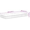 vidaXL Matratze Taschenfederkern Mittel 80x200 cm