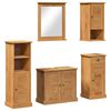 vidaXL Badezimmerm&ouml;bel-Set VIGO 5 stk. Honigbraun 37 x 34 x 110 cm