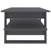 vidaXL Couchtisch Grau 110x55x42 cm Holzwerkstoff