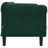 vidaXL Sofa 2-Sitzer Dunkelgr&uuml;n Samt