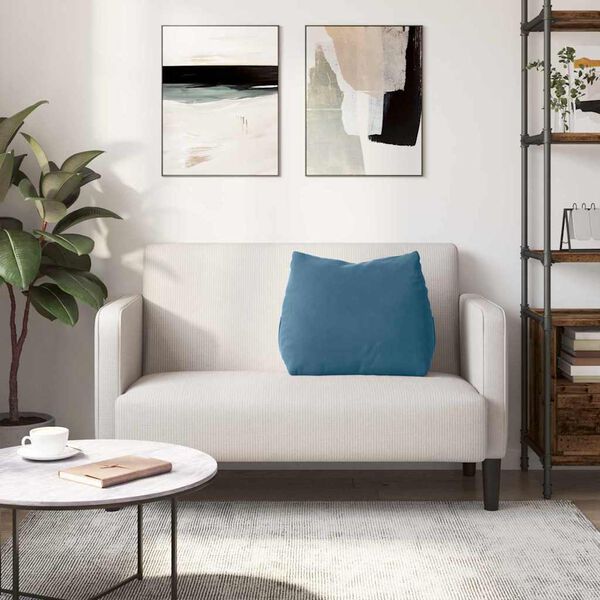 vidaXL R&uuml;ckenkissen Blau 60 x 20 x 50 cm Cordstoff