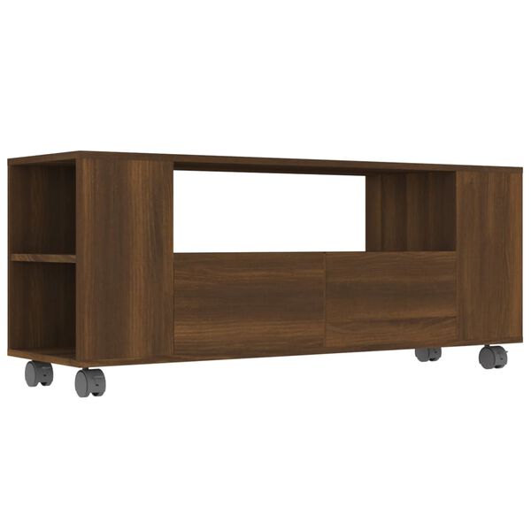 vidaXL TV-Schrank Braun Eichen-Optik 120x35x48 cm Holzwerkstoff