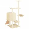 vidaXL Kratzbaum mit Sisal-Kratzs&auml;ulen Creme 130,5 cm
