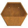 vidaXL Wand-Pflanzk&uuml;bel 2 Stk. Rostig Cortenstahl 46x10x40 cm