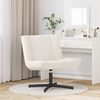 vidaXL Drehstuhl Creme 63 x 75 x 76 cm Schafsleder