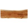 vidaXL Tischplatte 140x40x3,8cm Rechteckig Massivholz Akazie Baumkante