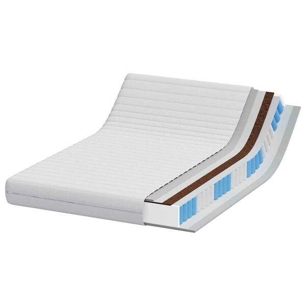 vidaXL Matratze Wei&szlig; 140 x 190 cm Taschenfeder