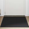 vidaXL Fu&szlig;matte Schwarz 90x120 cm