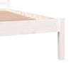 vidaXL Massivholzbett Kiefer 120x190 cm Wei&szlig;