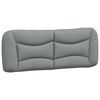 vidaXL Bett mit Matratze "Hvar" Hellgrau 180x200 cm Stoff