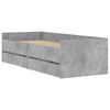vidaXL Bettgestell mit Schubladen Betongrau 90x190 cm