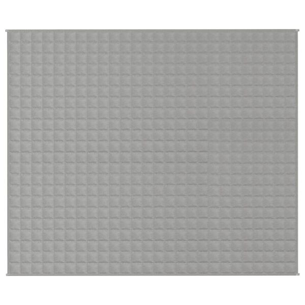 vidaXL Gewichtsdecke Grau 220x260 cm 15 kg Stoff