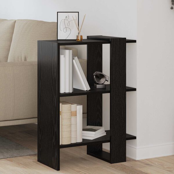 vidaXL B&uuml;cherregal Schwarz Eichen-Optik 52 x 25 x 71,5 cm