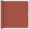 vidaXL Balkon-Sichtschutz Terracotta-Rot 90x600 cm HDPE